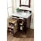 James Martin Vanities Brittany 30in Single Vanity, Burnished Mahogany w/ 3 CM Carrara Marble Top 650-V30-BNM-3CAR - alternate 5